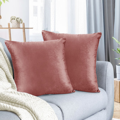Housse de coussin décoratif en velours 
