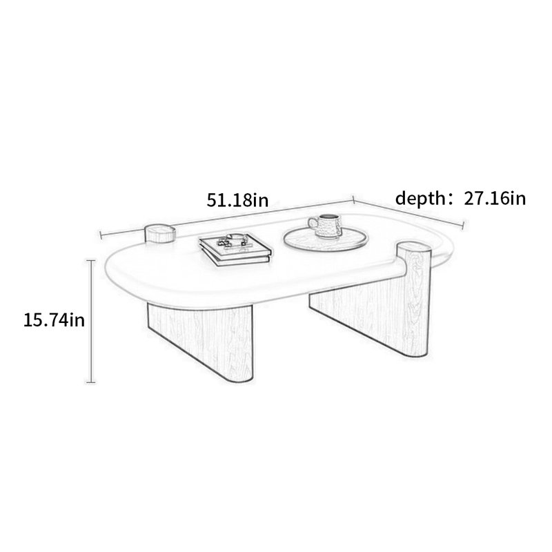 Charland, 15,74 po H x 51,18 po L x 27,16 po l, Marron foncé