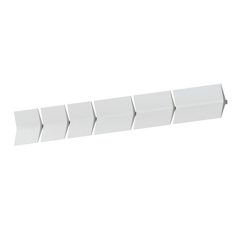 Turo Aluminium LED Flush Mounted Sconce, Satin White