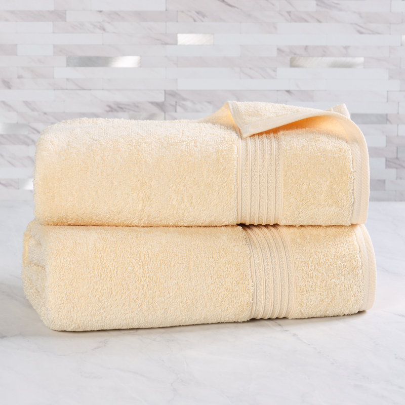 Ensemble de draps de bain ou de serviettes Oleg Heritage, Canari, Draps de bain - paquet de 2