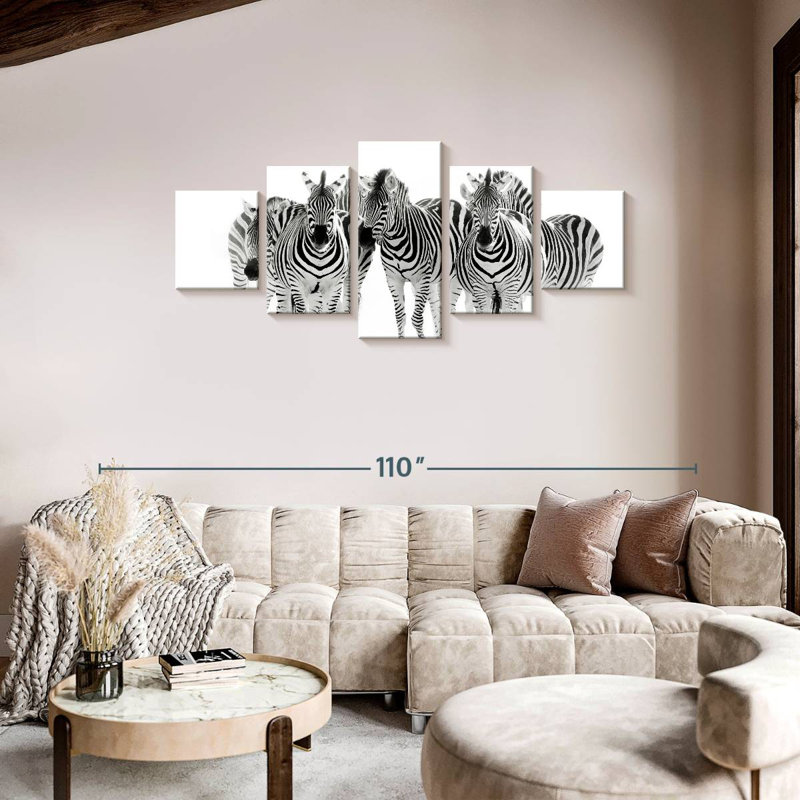 Zebras On The Move, 36" H x 80" W