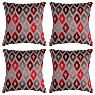 Decozen 4-Pack 20x20 Embroidered Cushion Covers Indoor/Outdoor Pillow Covers for Christmas Gift