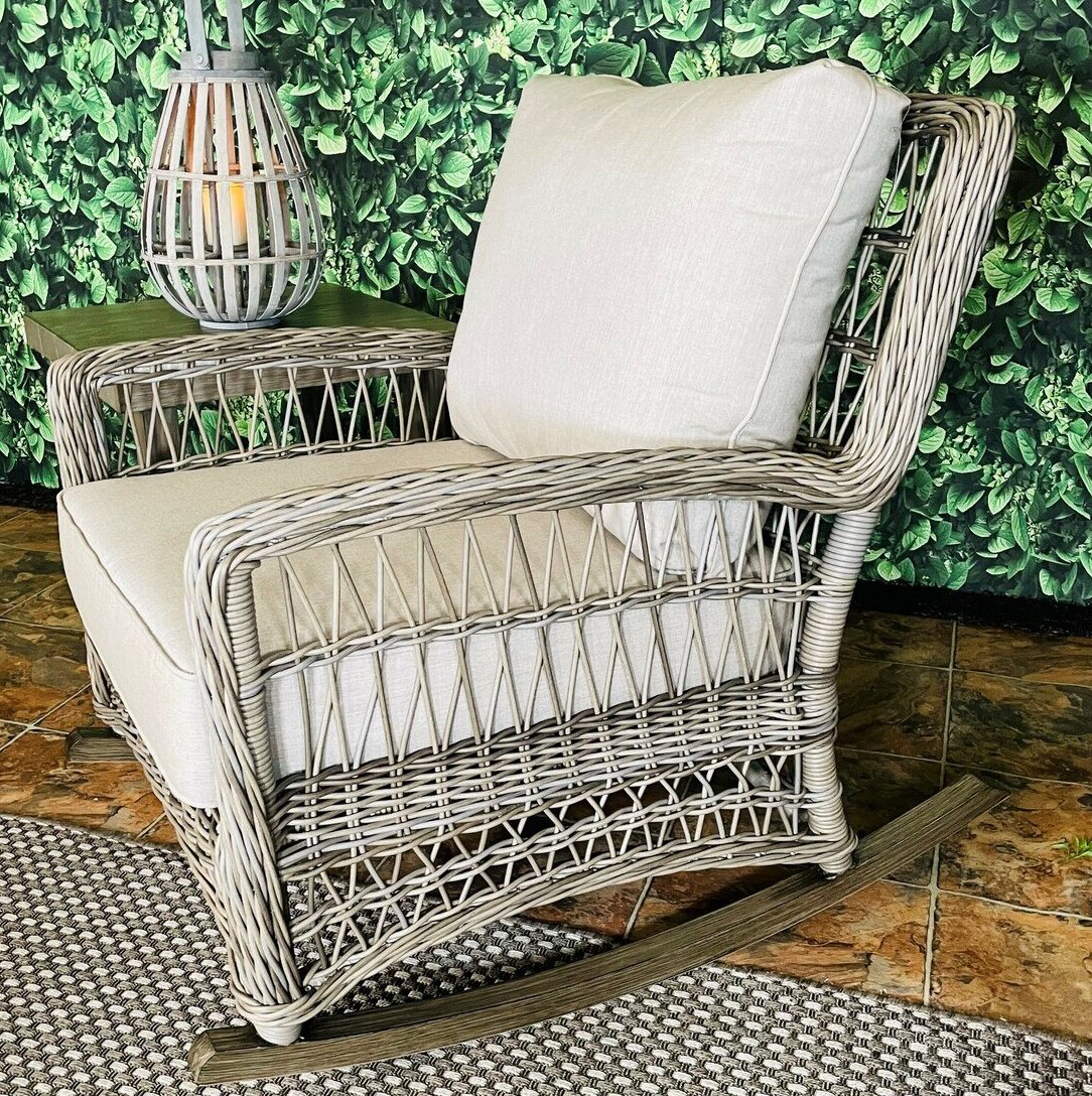 Erwin & Sons Wild Dunes Rocking Chair with Cushions | Wayfair