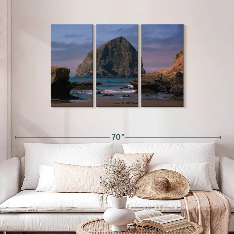 Gillard Oregon Haystack Rock, 28" H x 45" W