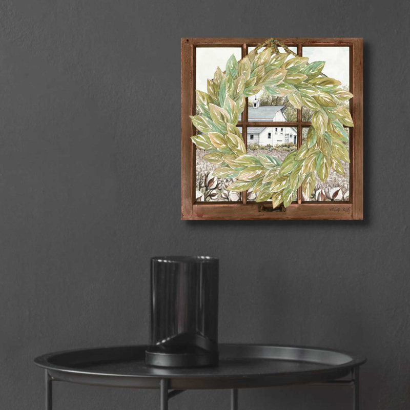 «Country Windowpane» par Cindy Jacobs, art mural en verre acrylique, H 12 po x l 12 po x P 0,13 po