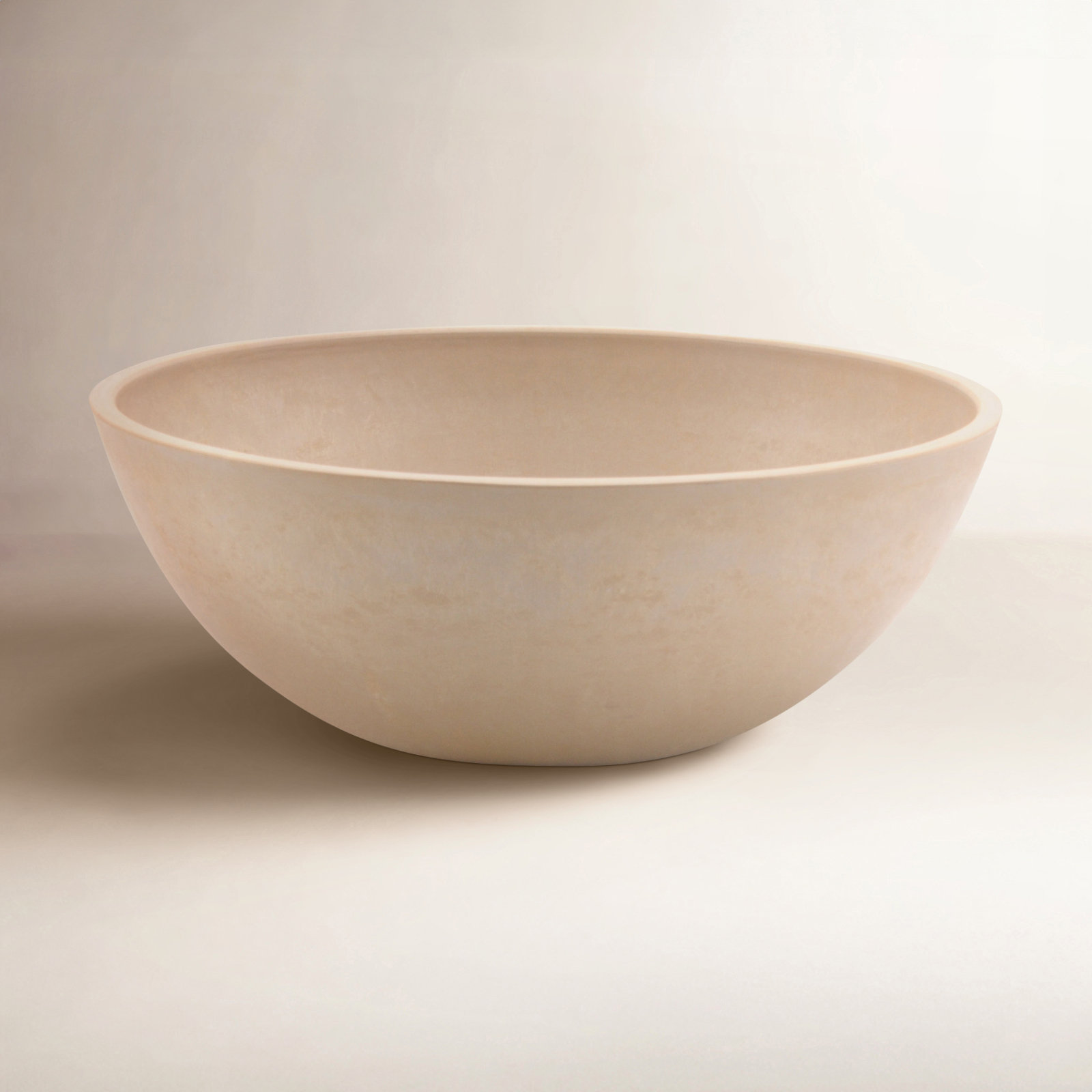 Haven Pot Planter, Beige, 4.5" H x 12" W x 12" D