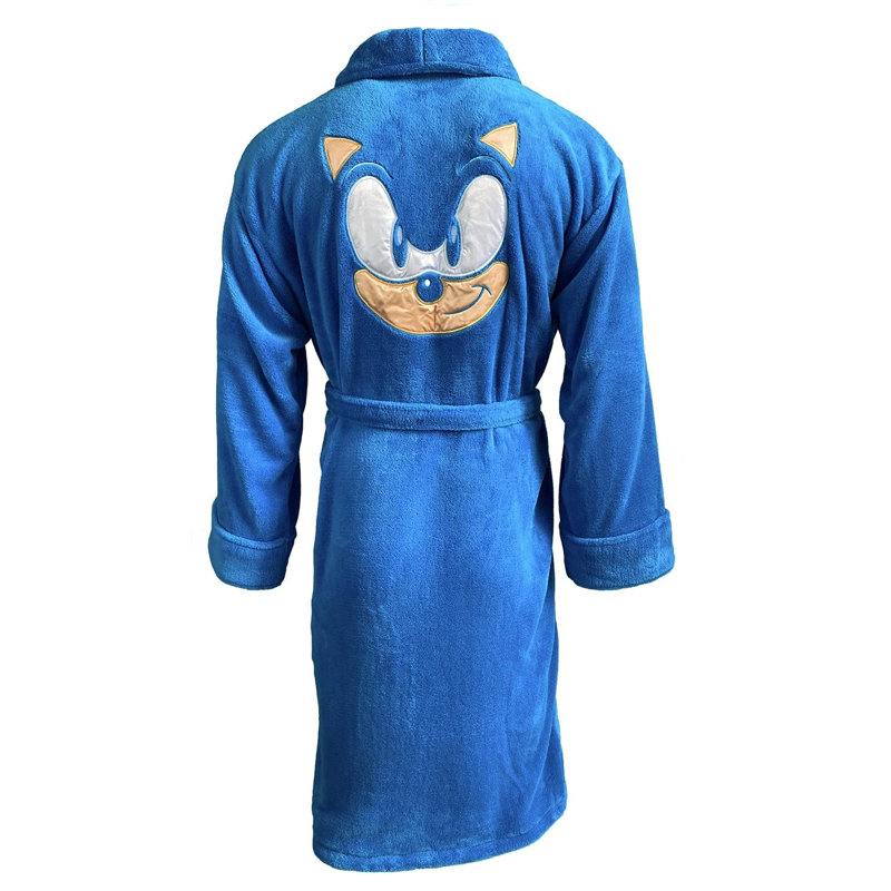 Fleece Mid-Calf Bathrobe with Pockets