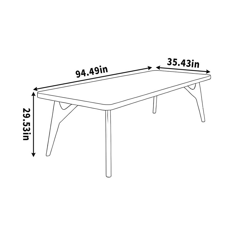 Trayonna, 29.53"H x 94.49"L x 35.43"W
