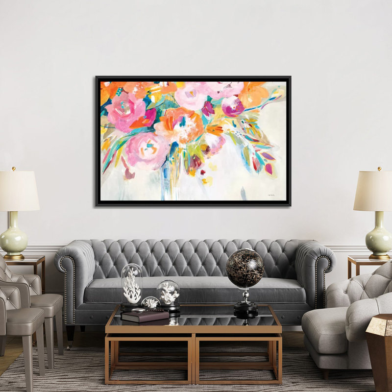 «Dance Lessons», impression sur toile, H 18 po x l 26 po x P 1,5 po, Toile encadrée noire, Pas de tapis