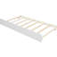 White Twin Platform Bed With Trundle - Solid Wood Frame For A Serene Sleeping Environment Size And Extra Space-147287921
