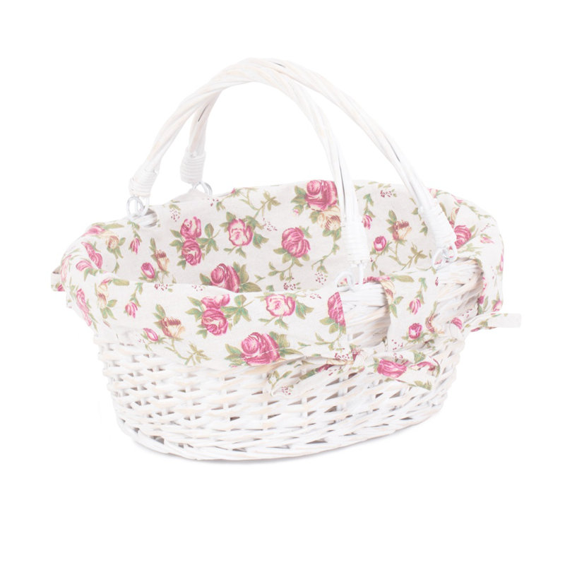 Lily Manor Wicker Decorative Basket, 18cm H x 41cm W x 30cm D