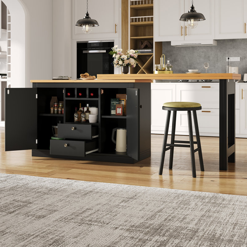 120cm Bar Cabinet, Black