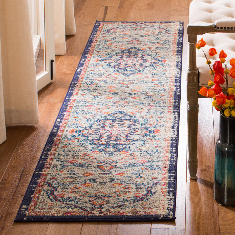 Felty Oriental Beige Area Rug, Runner 2'2" x 6'