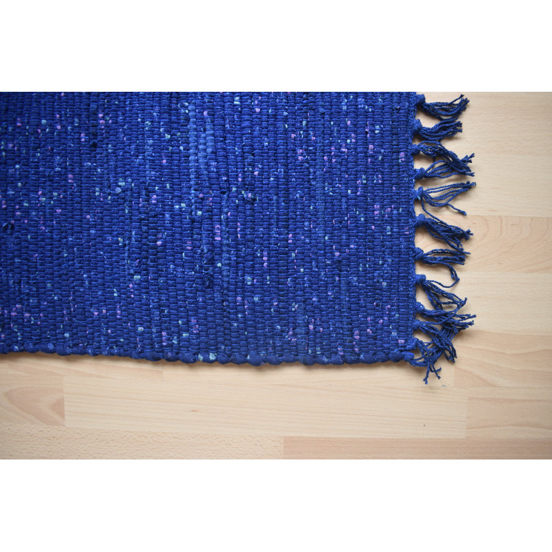 Eustace Solid Colour Hand Woven Area Rug, Rectangle 75 x 135cm