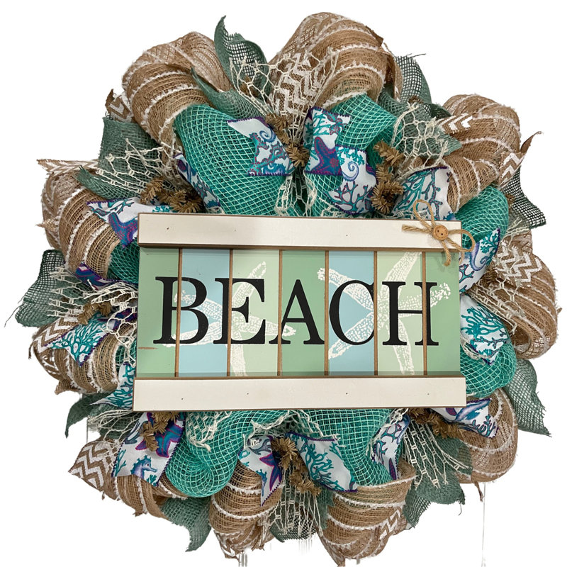 Couronne de plage en bois flotté