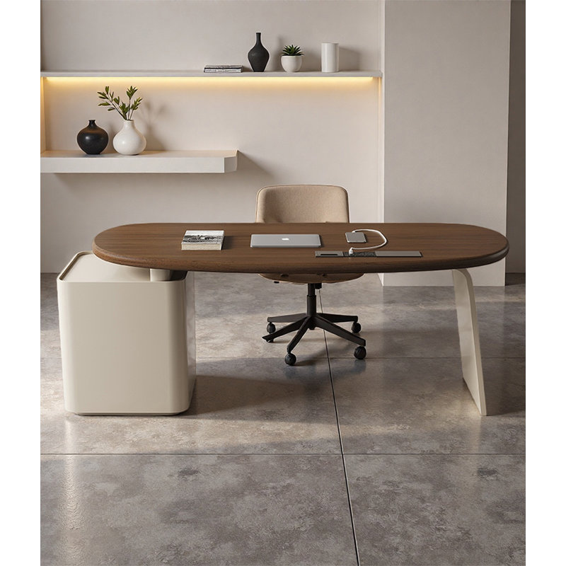 Bureau moderne et minimaliste, H 29,52 po x l 72,82 po x P 25,58 po