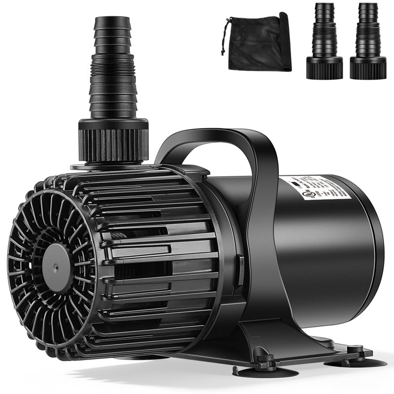 Pompe à eau submersible enfichable avec buse réglable, 220W, H 7,9 po x l 5,3 po x P 7,9 po