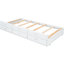 Lit en bois polyvalent avec tête de lit et prises de courant extensibles