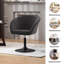 Velvet Swivel Barrel Chair-2003668691