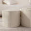 Ensemble de 2 tables basses gigognes Beige
