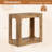 1 PCS 2-Tier End Table with Storage Shelf Hollow-out Design for Living Room