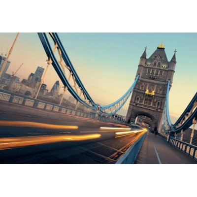 London Tower Bridge Motion Light Wallpaper Mural