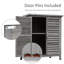 Truvia Rustic Wooden Garden Storage Shed with Solid Fir Wood and Two Inner Shelves