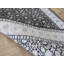 Tapis noir / gris en soie noué à la main Sherika-27174731