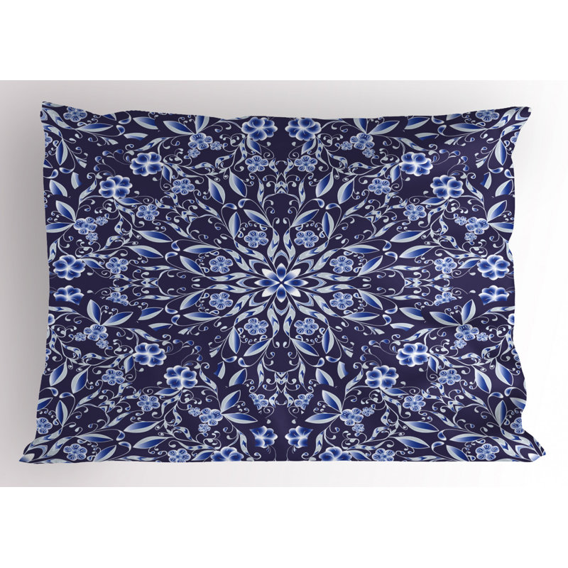 Polyester Floral Sham Set, Queen