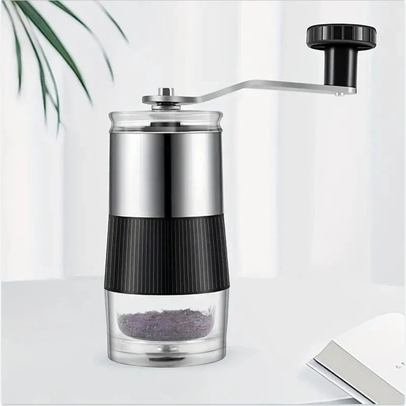 Moulin à café manuel en acier inoxydable avec noyau en céramique pour un brassage de précision