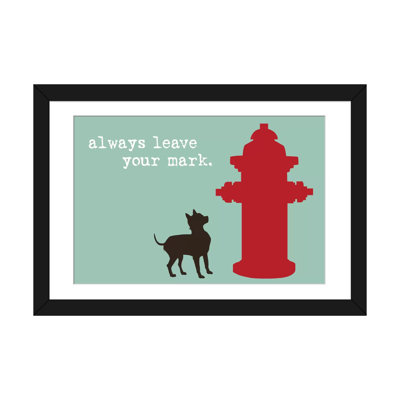 « leave your mark », impression sur toile