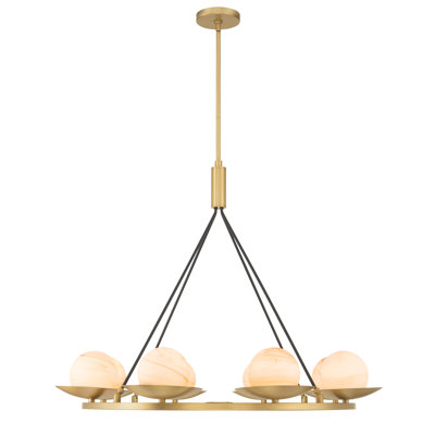 Luminaire suspendu 8 lumières 42 po Olenne
