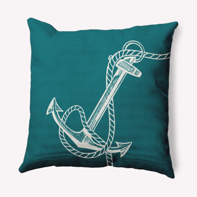 Housse et insert de coussin d'extérieur Nautical Nights Anchor & Rope