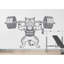 Autocollant mural Angry Cat Gym-914142988-914142981