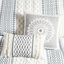 Housse de couette en chenille de coton très grand / très petit - motifs géométriques, revers uni, chenille imprimée chaleureuse et confortable, inspirée,-120944945-120944943