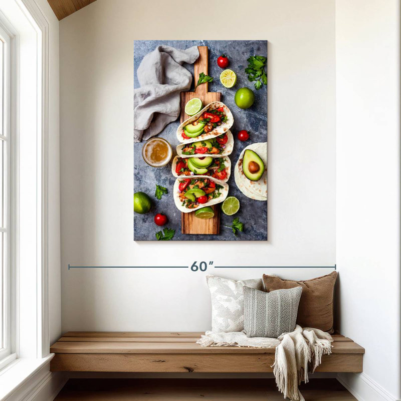 Yarlin Taco, 45" H x 30" W
