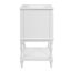 Meuble-lavabo de luxe moderne 24 po avec lavabo en céramique, armoire de salle de bain avec tablette ouverte et rangement fermé-1530393329