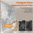 56 - 60 "W X 76" H Bathroom Single Sliding Shower Door, 1/4 "(6 Mm) Clear Tempered Glass, Stainless Steel Handle, Square Tube Track, Proof Film In Matte Black Door H, Glass With Film, , ,