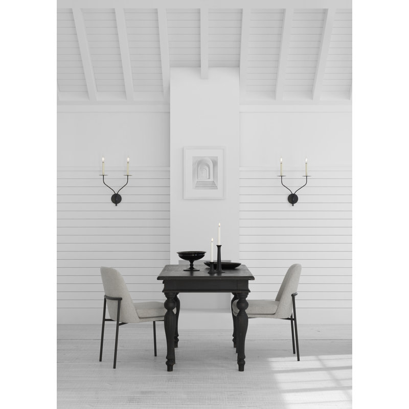 Ian K. Fowler Belfair Large Double Sconce, Aged Iron