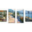 "Bellagio Promenade" par Howard Behrens, ensemble de 4 reproductions sur toiles-63563052
