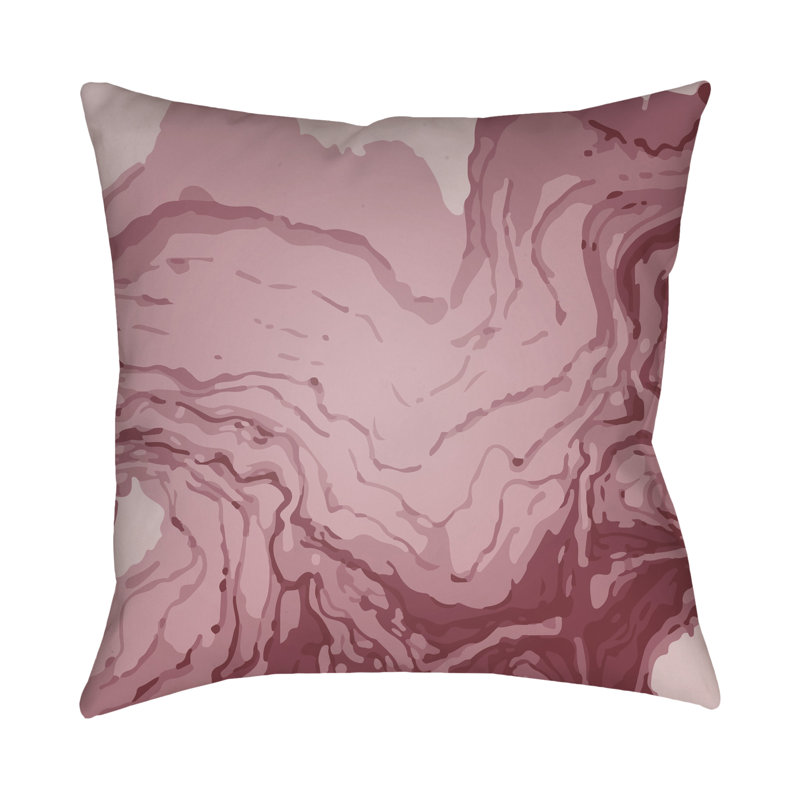 Textures Throw Pillow, 18" H x 18" W x 4" D, Purple