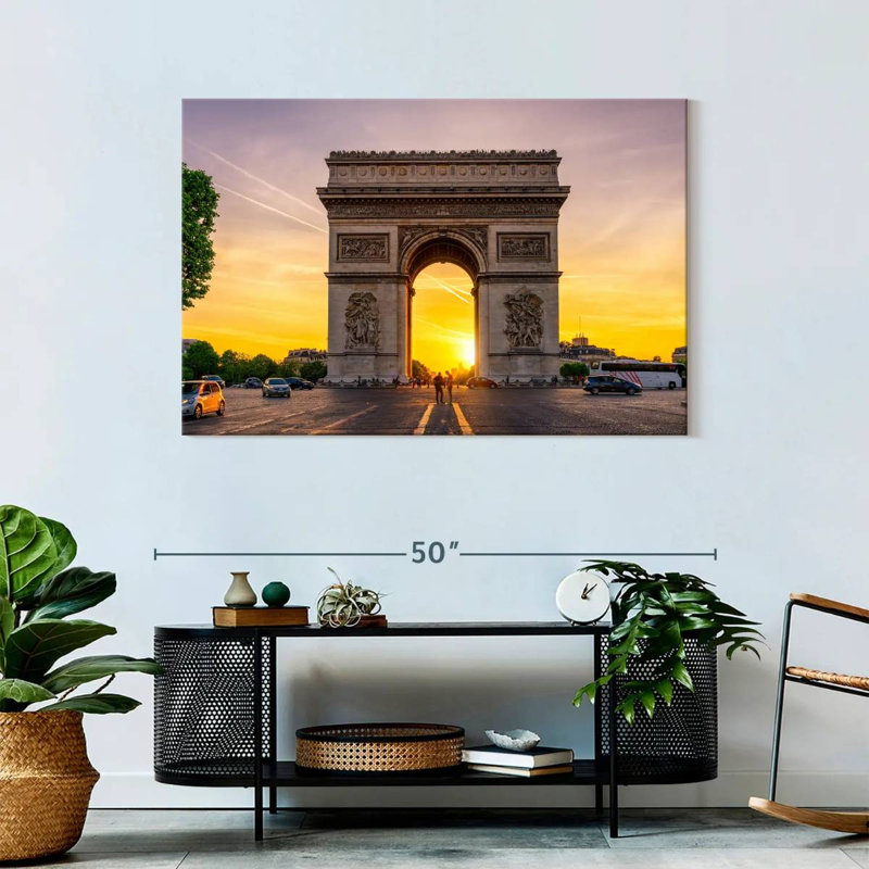 Ravi Paris Arc De Triomphe Sunset, 30" H x 45" W