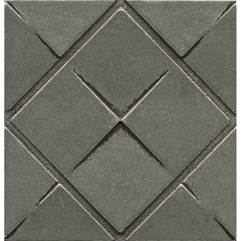 Ambiance 4 in. x 4 in. Resin Decorative Accent, Pewter