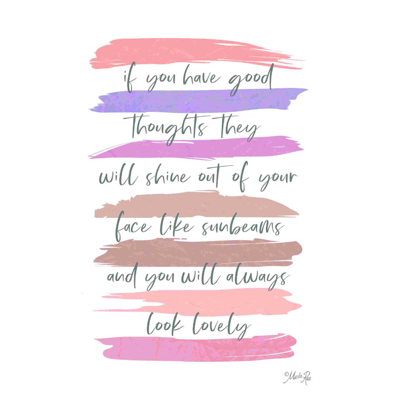 " Good Thoughts " by Marla Rae, 18" H x 12" W  