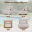 Chaise pivotante en aluminium Yanali