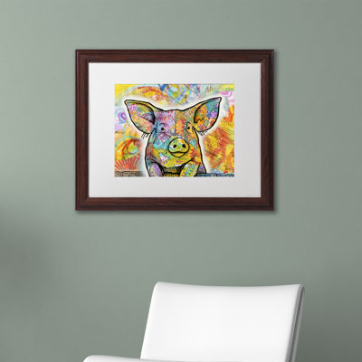 «The Pig», impression sur toile encadrée