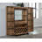 American Heritage Knoxville Bar Cabinet – Ample Storage with Wine Rack, Adjustable Shelves, and Mirrored Back
