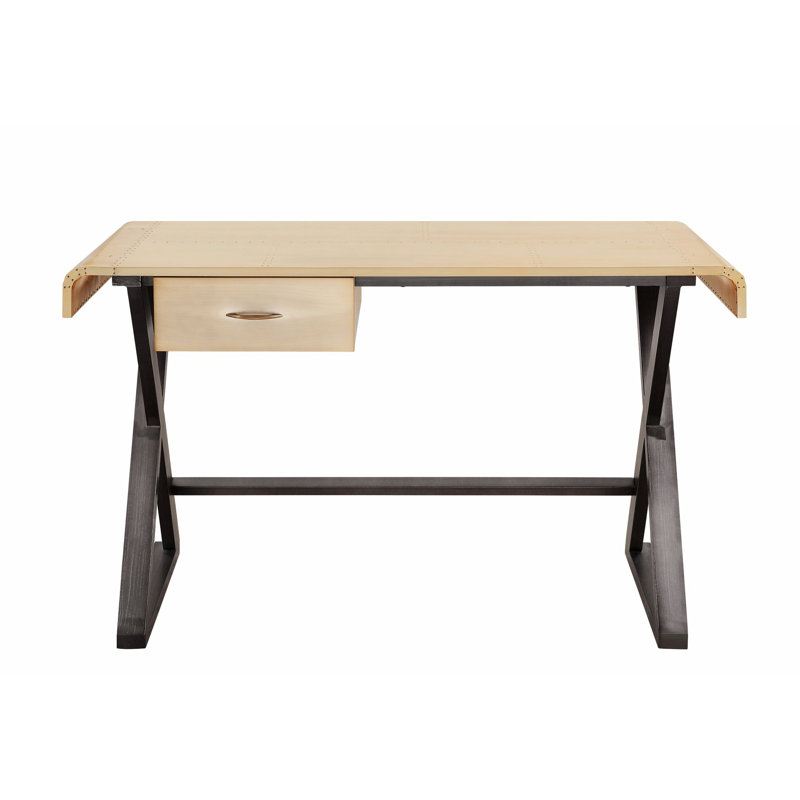Bureau d'écriture rectangulaire avec 1 tiroir de rangement