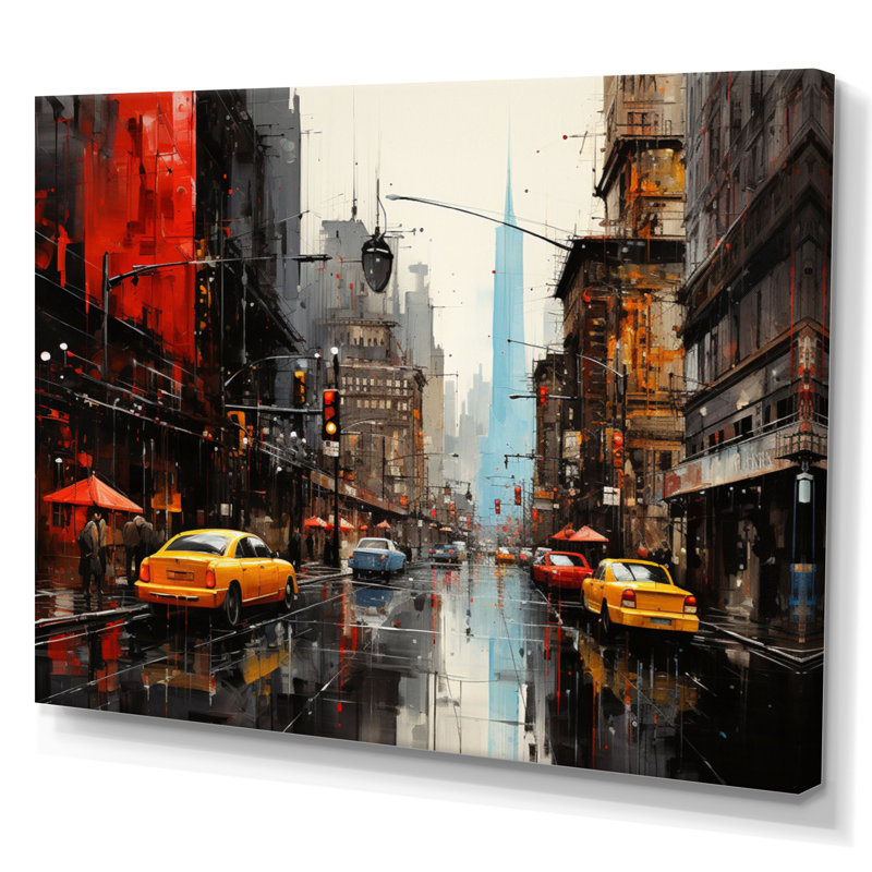 Cityscape Collage VII sur toile, Toile tendue, H 12 po x l 20 po x P 1 po
