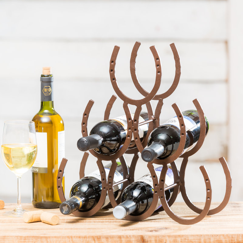 Support à vin de table en métal